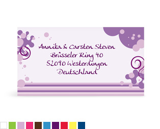 Empfängeraufkleber "Bubble"
