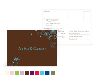 Antwortkarte "Sternblume"