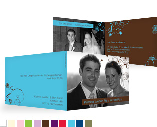 Dankeskarte Hochzeit „Sternblume“
