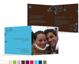 Hochzeitseinladung „Sternblume“