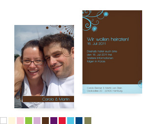 Save-the-Date Karte „Sternblume“