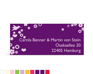 Absenderaufkleber "Blumenzauber"