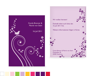 Save-the-Date Karte „Blumenzauber“