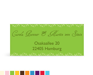 Absenderaufkleber "Klassik"