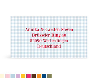 Empfängeraufkleber "Bettdecke"