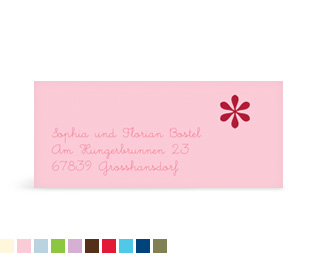 Adressaufkleber "Blütenzauber"