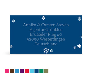 Empfängeraufkleber „Schneeball“