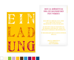 Geburtstagseinladung "Letters"