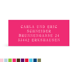 Adressaufkleber "Ich bin da"