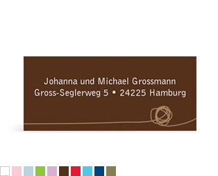 Absenderaufkleber "Fadenspiel"