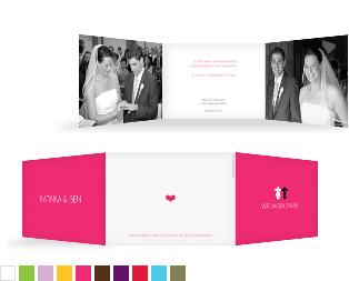 Dankeskarte Hochzeit „Mann & Frau“
