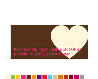 Absenderaufkleber "Großherzig"