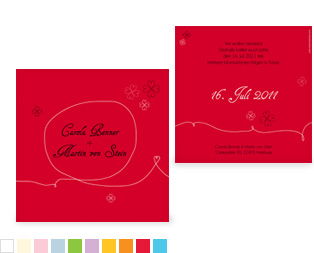 Save-the-Date Karte „JA“