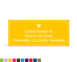 Absenderaufkleber "Ähre"
