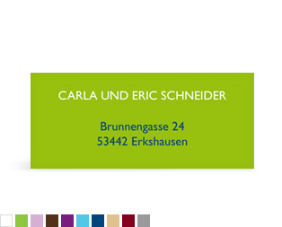 Absenderaufkleber "Jahrhundert"