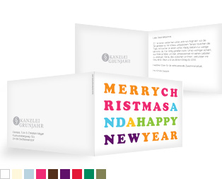 Weihnachtskarten „Merry XMAS“