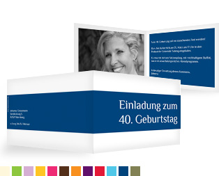 Einladungskarte "Farbklar"