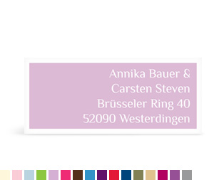 Absenderaufkleber "Farbklar"