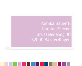 Empfängeraufkleber "Farbklar"