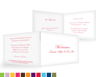 Hochzeitseinladung „Schriftlich“