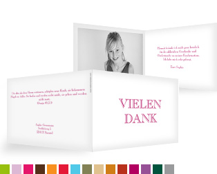 Dankeskarte Konfirmation "Schriftlich"