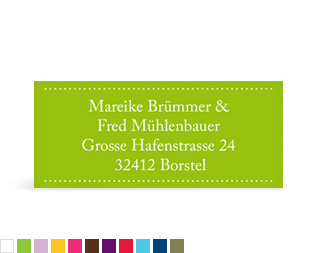 Absenderaufkleber "Schreibklar"
