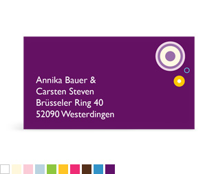 Empfängeraufkleber "Kreise"