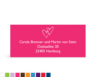 Adressaufkleber "Herz"