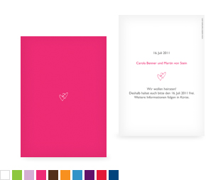 Save-the-Date Karte "Herz"