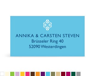Empfängeraufkleber "Ornament"