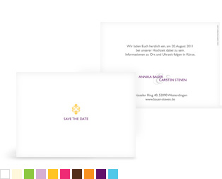 Save-the-Date Karte "Ornament"