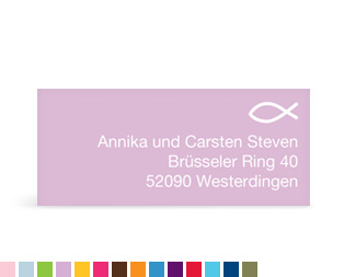 Adressaufkleber "Farblich"