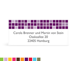 Adressaufkleber "Mosaik"