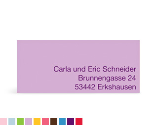 Absenderaufkleber "Wortstark"