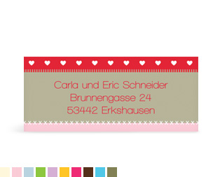 Absenderaufkleber "Patchwork"