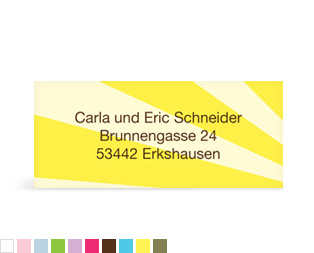 Absenderaufkleber "Retro"