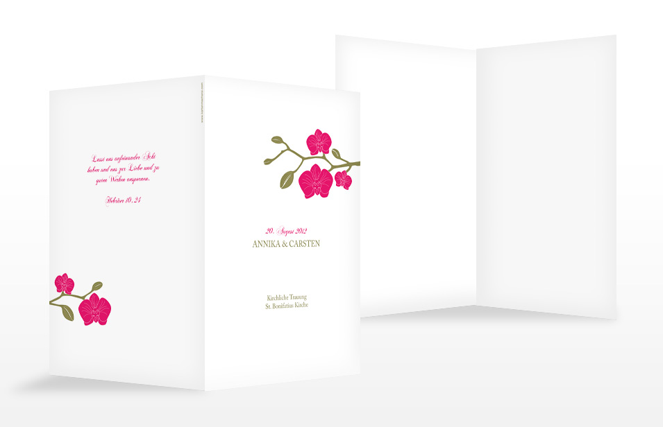 Kirchenheft "Orchidee"