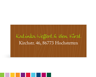 Absenderaufkleber "Zünftig"