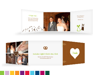 Danksagung Hochzeit "Zünftig"