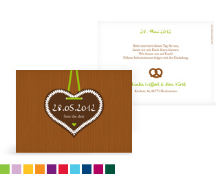 Save-the-Date Karte "Zünftig"