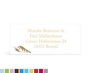 Absenderaufkleber "Beach"