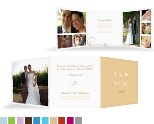 Dankeskarte Hochzeit "Beach"