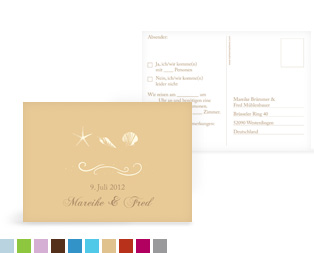 Save-the-Date Karte "Beach"