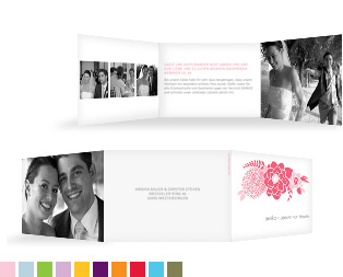 Dankeskarte Hochzeit „Camelia“