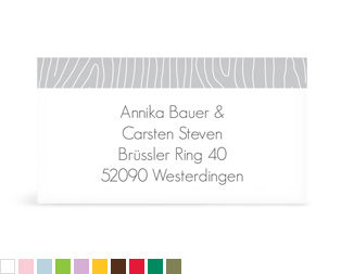 Empfängeraufkleber "Grove"