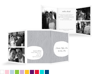 Dankeskarte Hochzeit „Grove“