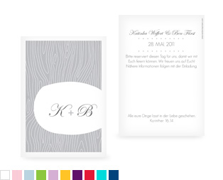Save-the-Date Karte „Grove“
