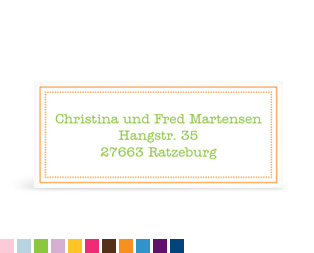 Adressaufkleber "Kästchen"