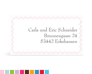 Empfängeraufkleber "Kinderwagen"