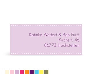 Adressaufkleber "Schmetterling"